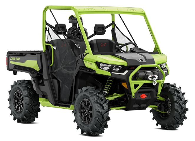 Can-Am Defender X MR Gris fer et vert mante 2021