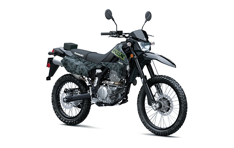 2021 Kawasaki KLX300 Fragment Camo Gray