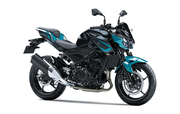 2021 Kawasaki Z400 ABS Pearl Nightshade Teal / Metallic Flat Spark Black