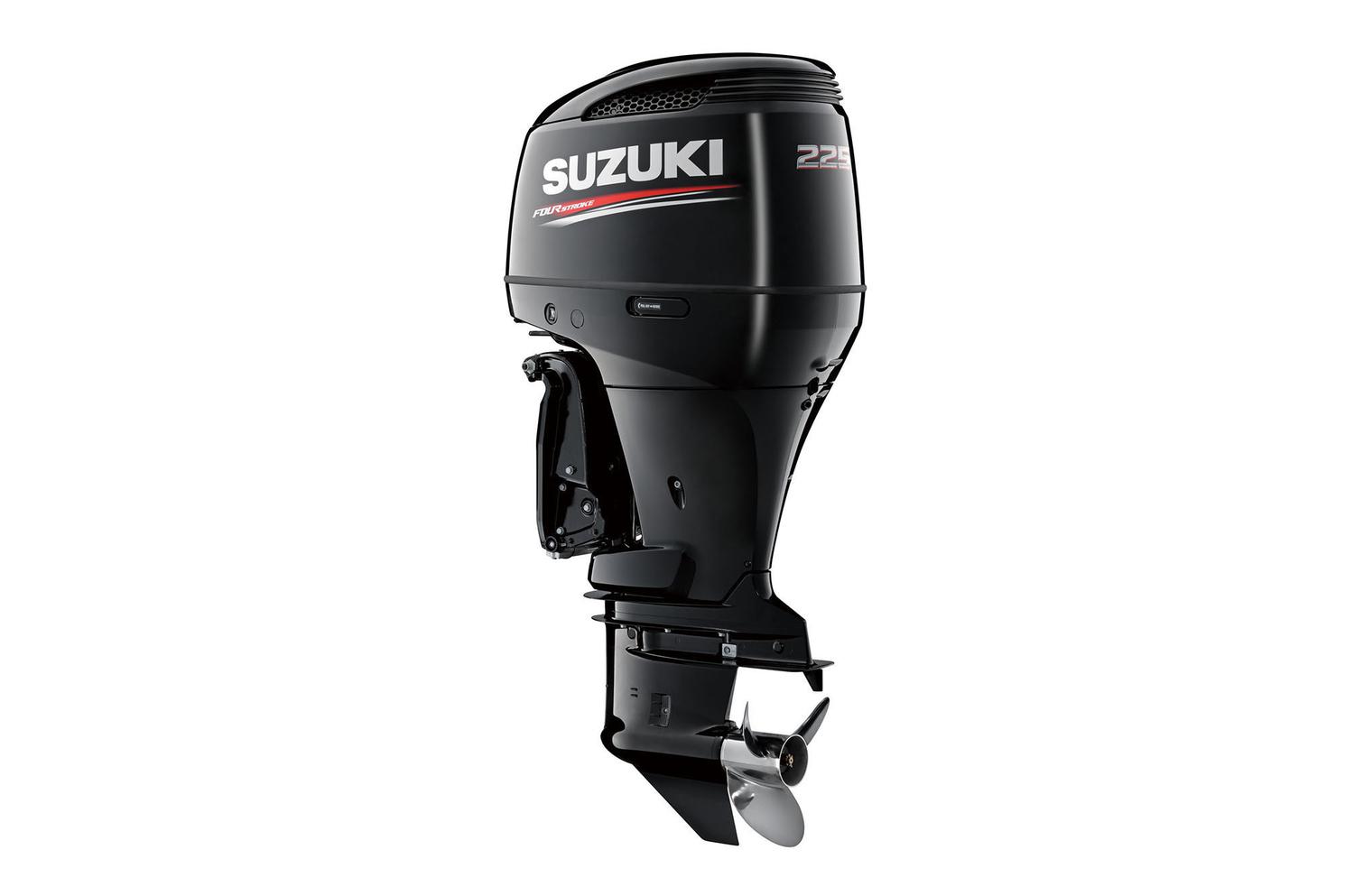 Suzuki DF225 25" Shaft Length Remote Power Tilt and Trim Counter Rotation Black 2020