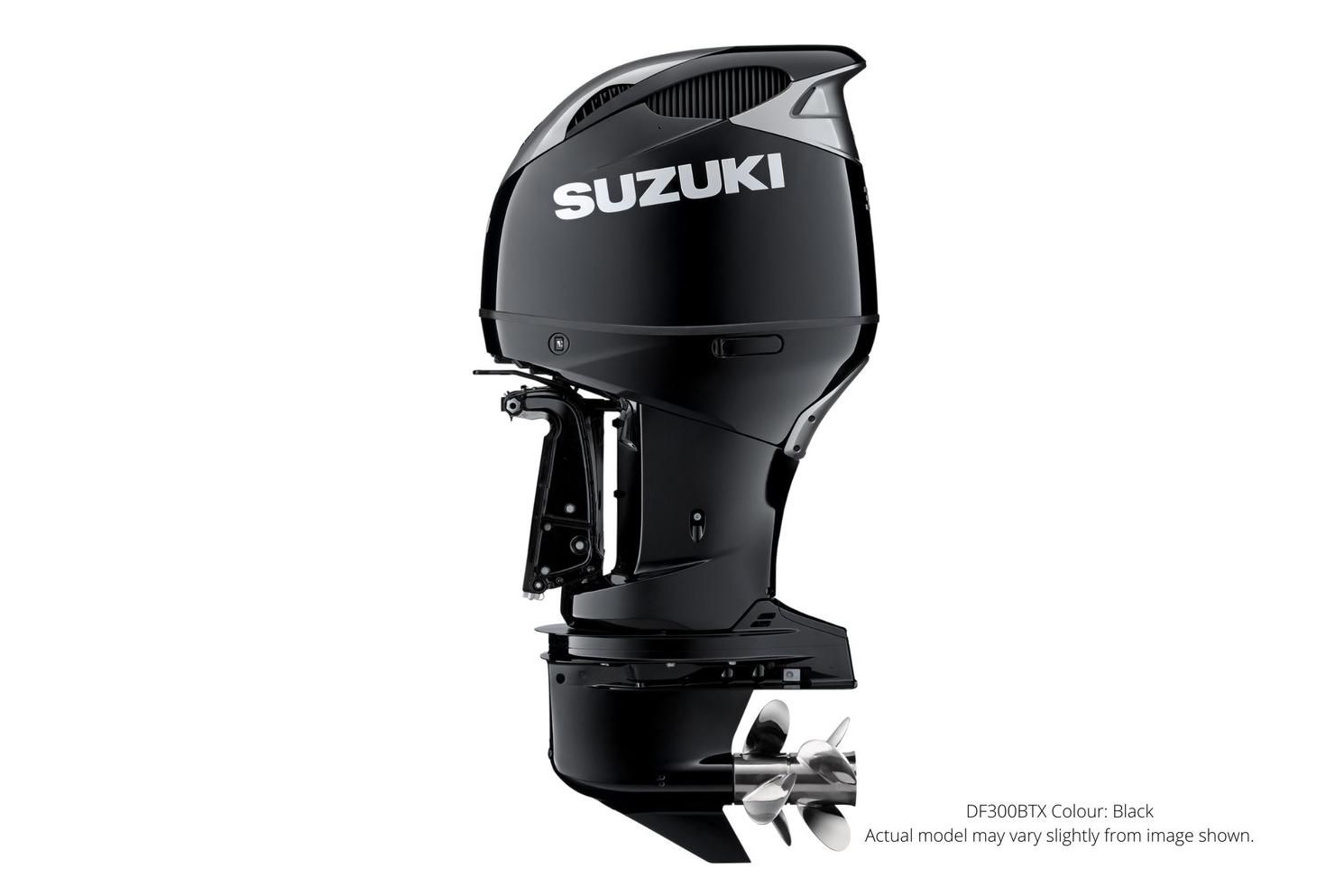 Suzuki DF300B 25" Shaft Length Dual Prop Black