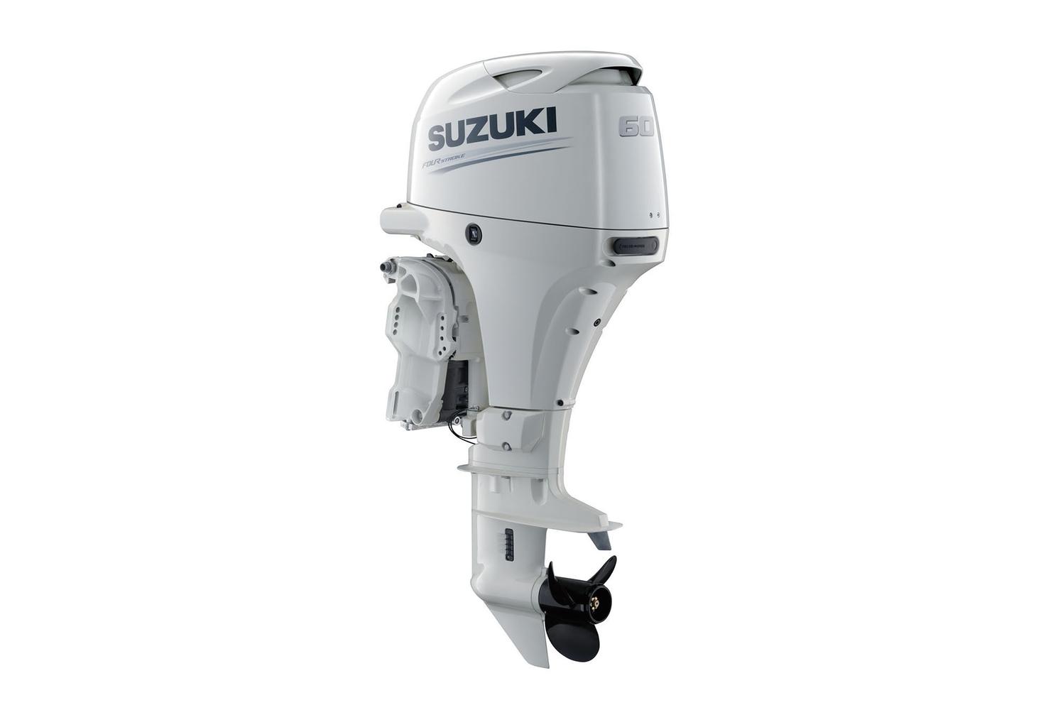 Suzuki DF60A 20″ Shaft Length Remote Power Tilt and Trim White 2020