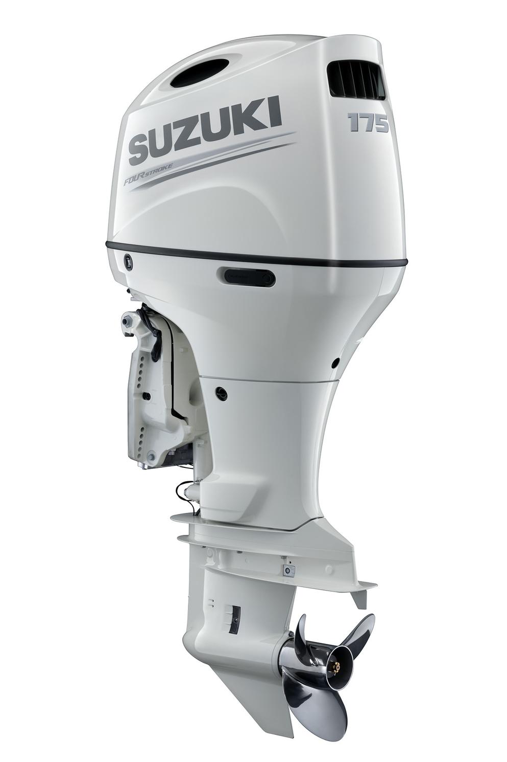 2020 Suzuki DF175A 25" Shaft Length Remote Power Tilt and trim Counter Rotation White