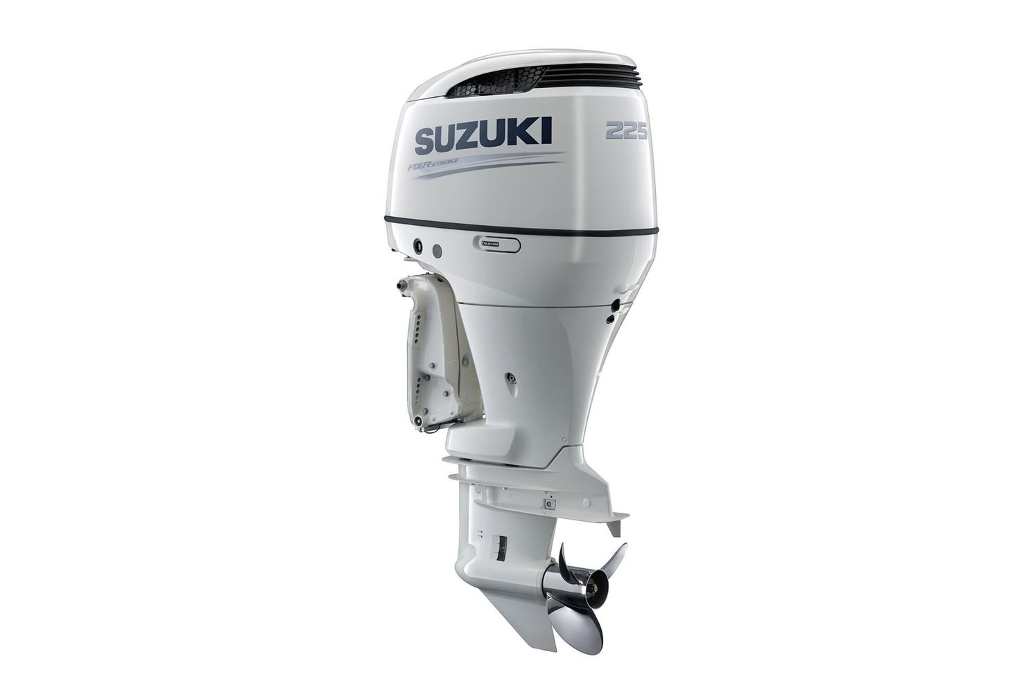 Suzuki DF225 25" Shaft Length Remote Power Tilt and Trim Counter Rotation White 2020