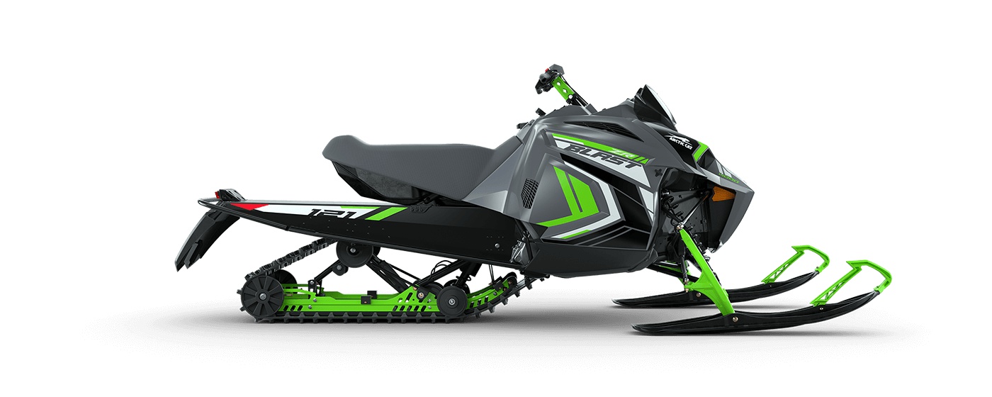 Arctic Cat BLAST ZR 4000 121 po/1,00 po Standard Turn-Key électrique AMS Charbon dynamique/Vert moyen 2022