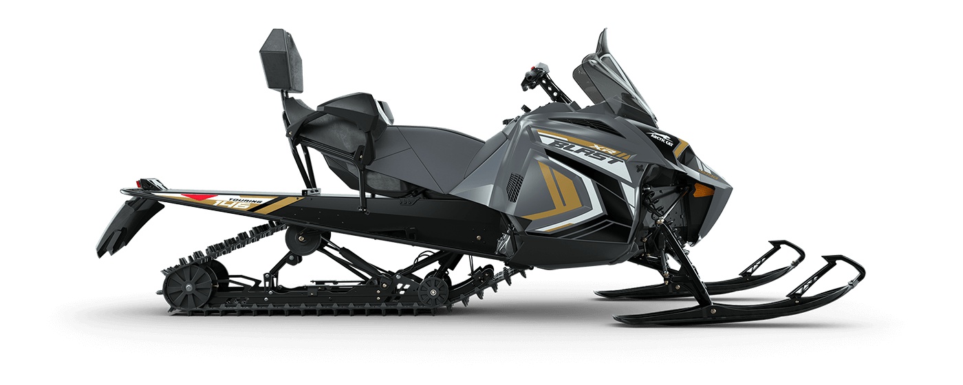 2022 Arctic Cat BLAST XR 4000 Touring 146″/1.25″ Ripsaw Turn-Key Electric AMS Dynamic Charcoal/Gold