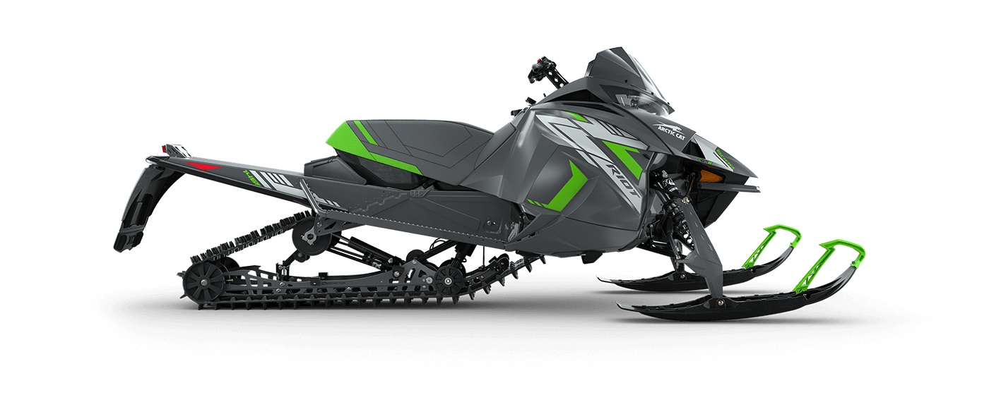 2022 Arctic Cat Riot 8000 146"/1.60" Cobra Push Button Electric ARS II w/ QS3 Shocks Dynamic Charcoal/Medium Green