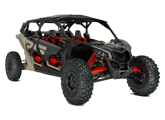 Can-Am Maverick X3 MAX X RS Turbo RR avec Smart-Shox Beige Désert/Noir Carborne et Rouge Can-Am 2022