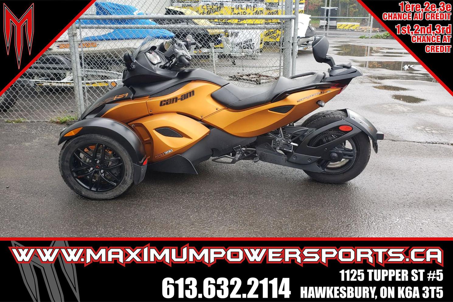 CanAm SPYDER RSS SE5 (SEMIAUTO) 2011 d'occasion à Hawkesbury