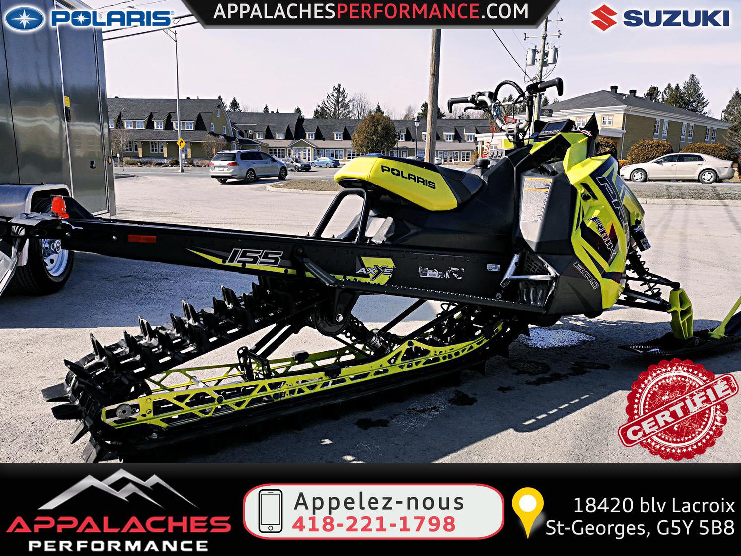 Polaris PRO RMK 155 800 2018 d'occasion à Saint-Georges - Appalaches