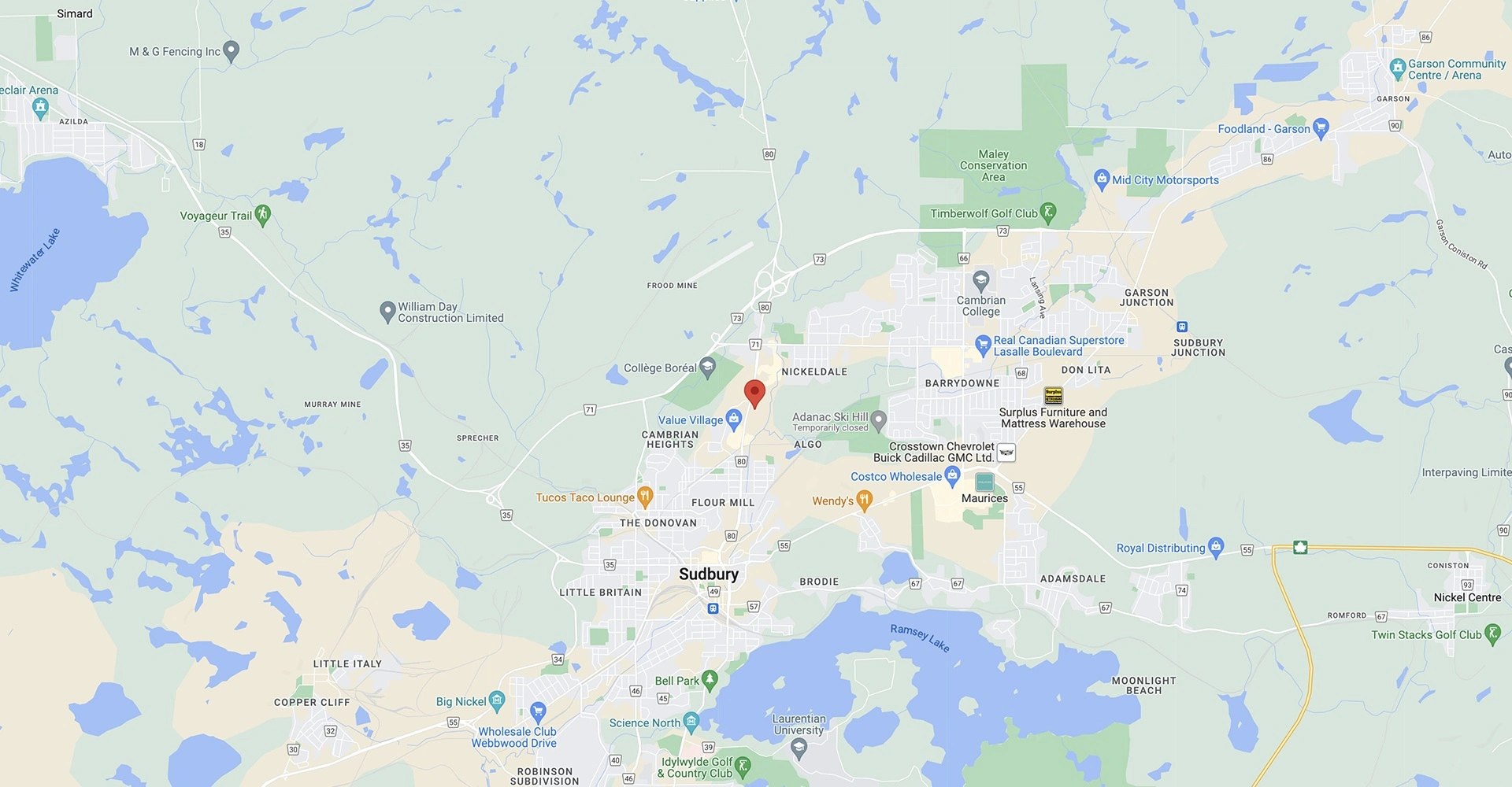 Algonquin Equipment Location En alt