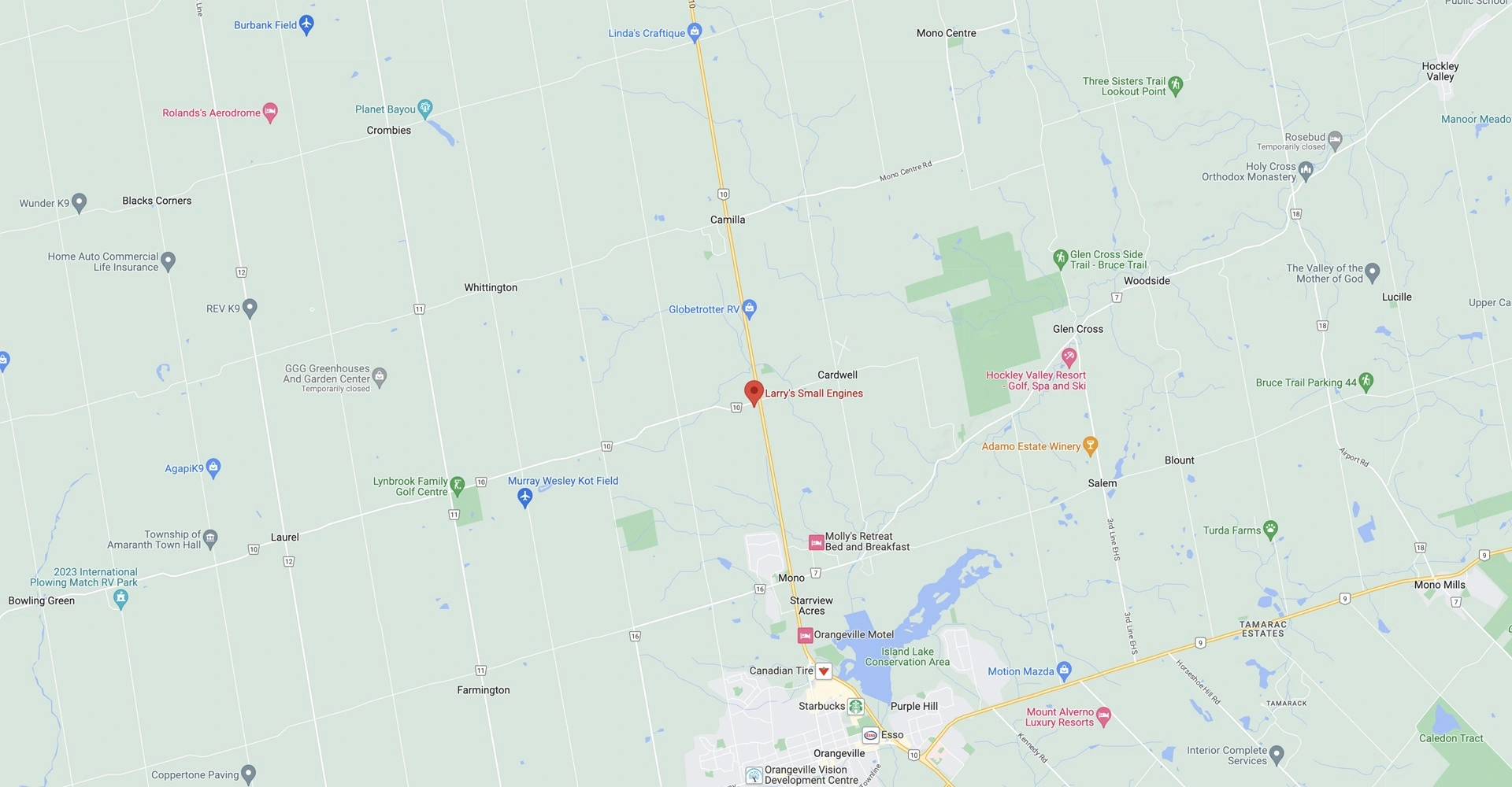 Larrys Small Engines Location En alt