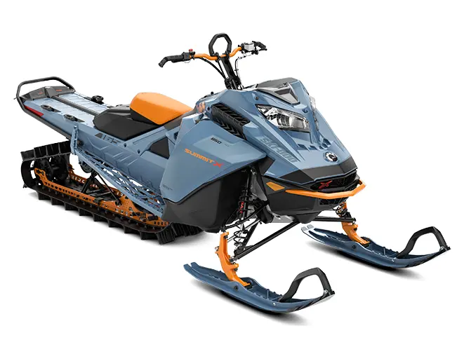 Ski-Doo Summit X Rotax 850 E-TEC Turbo Bleu scandinave ultime / Orange crush 2022