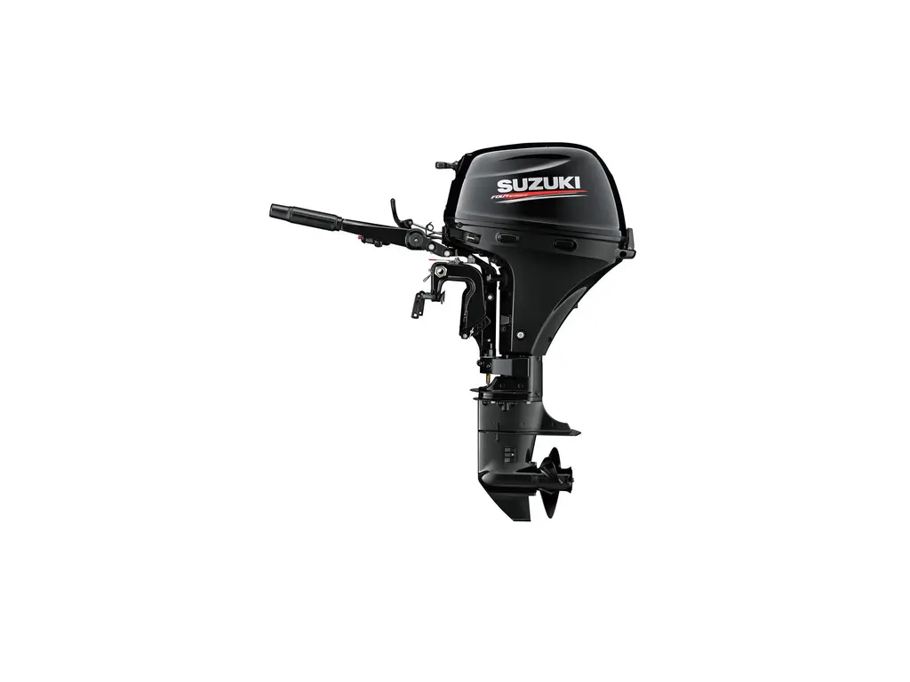 Suzuki DF9.9B Electric 20" Shaft Length Tiller Manual Trim Black