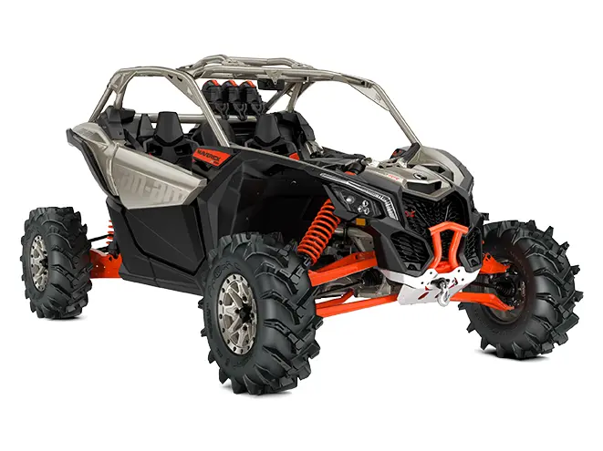 Can-Am Maverick X3 X MR Turbo RR 72 Titane Liquide et Magma Rouge 2022