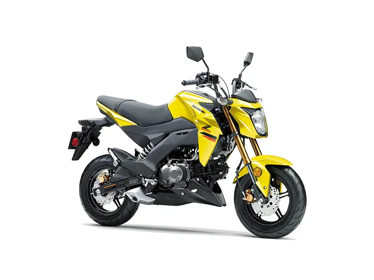 2022 Kawasaki Z125 PRO Pearl Shining Yellow