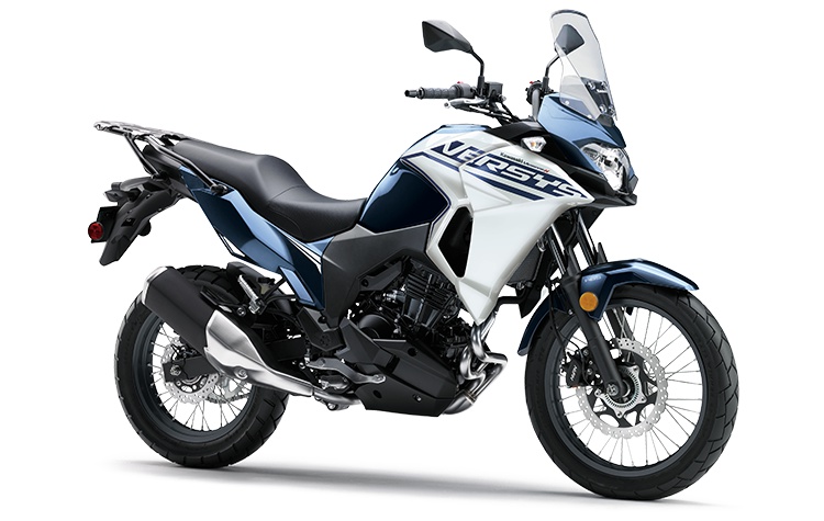 2022 Kawasaki VERSYS-X 300 Metallic Ocean Blue / Pearl Robotic White