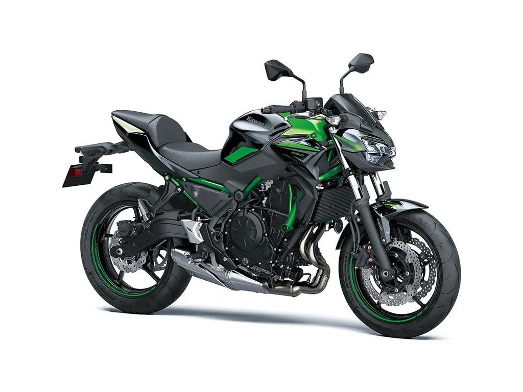 2022 Kawasaki Z650 Candy Lime Green / Metallic Spark Black