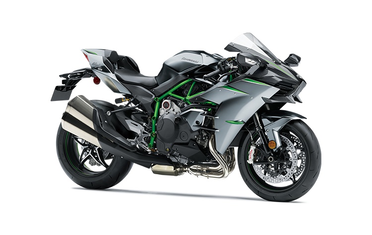 2022 Kawasaki NINJA H2 CARBON Mirror Coated Matte Spark Black / Candy Flat Blazed Green