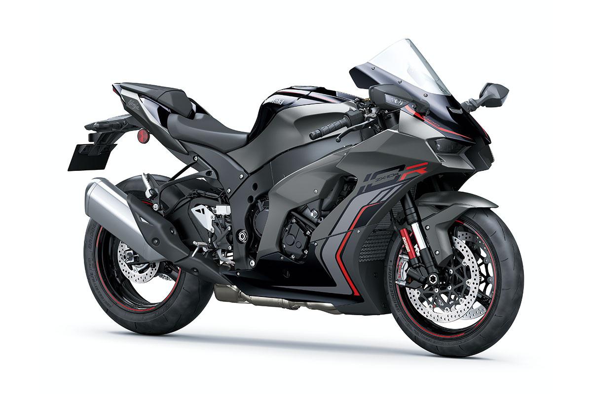Kawasaki NINJA ZX-10R Gris Graphène Mat Métallisé / Noir Diablo Métallisé 2022
