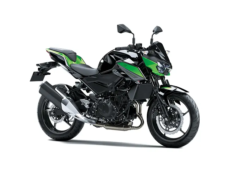 2022 Kawasaki Z400 Candy Lime Green / Metallic Spark Black