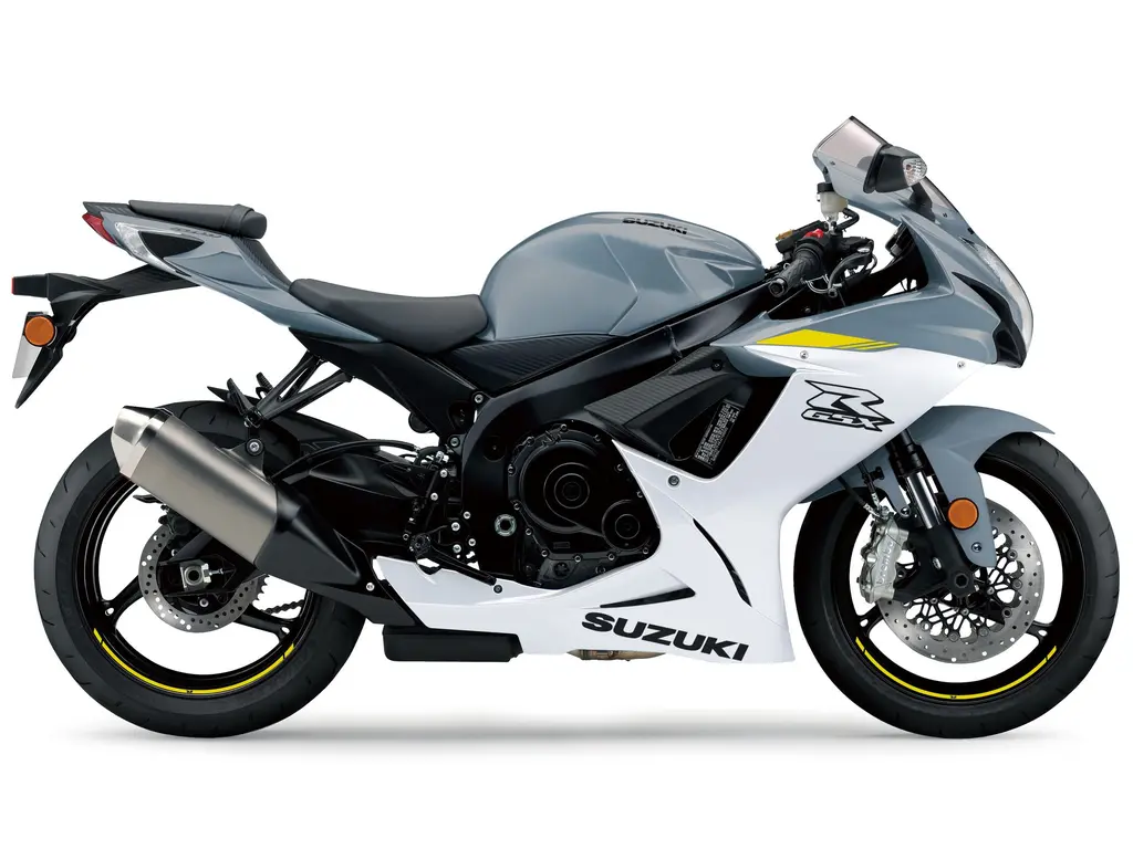 Suzuki GSX-R600 Gris Ombragé Mat – Blanc Perle Brillant 2022