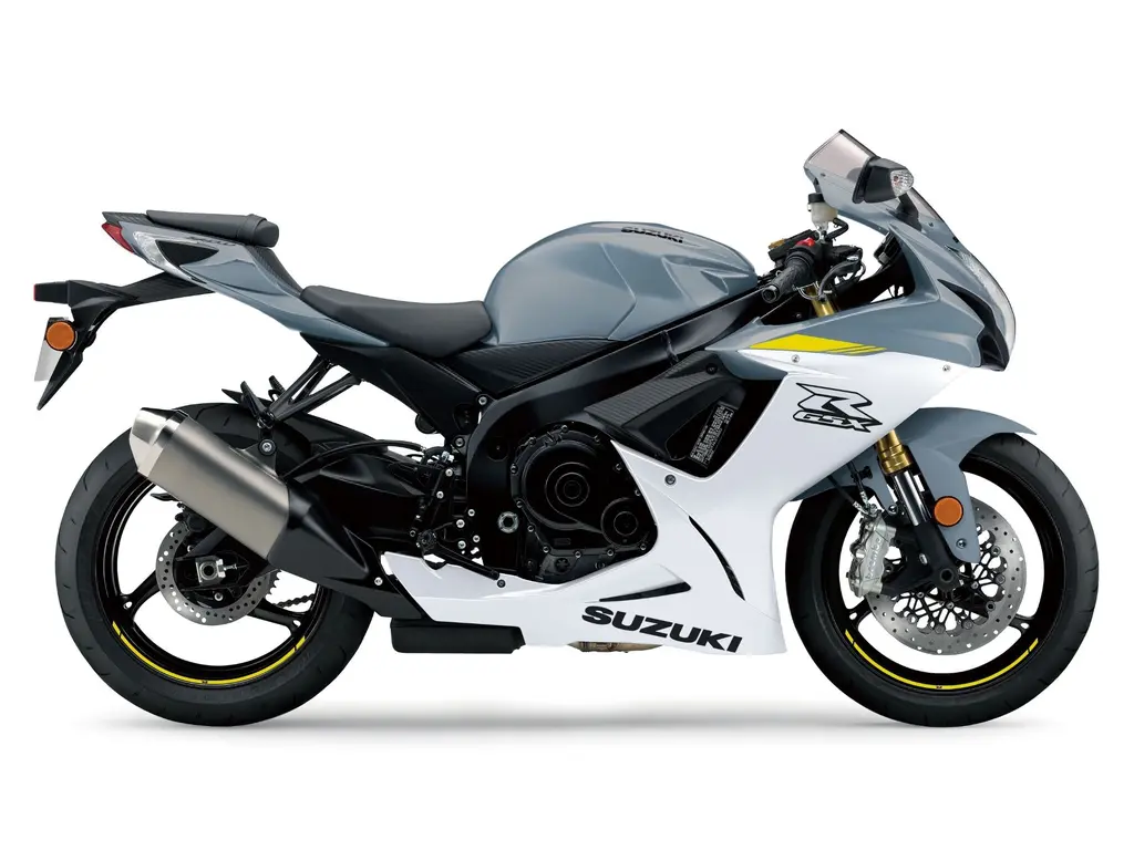 Suzuki GSX-R750 Gris Ombragé Mat- Blanc Perle Brillant 2022