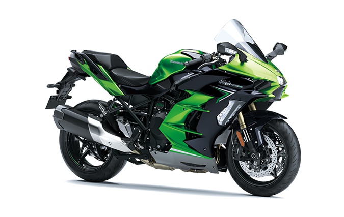 2022 Kawasaki NINJA H2 SX Emerald Blazed Green / Metallic Diablo Black / Metallic Graphite Gray
