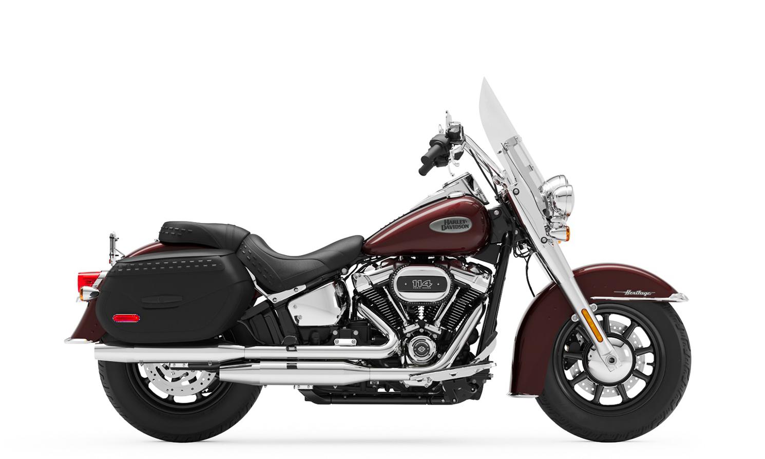 Harley-Davidson Heritage Classic Midnight Crimson (Chrome Finish w/ Cast Wheels) 2022