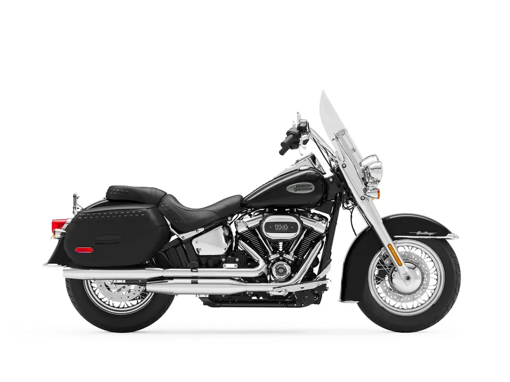2022 Harley-Davidson Heritage Classic Vivid Black (Chrome Finish w/ Laced Wheels)