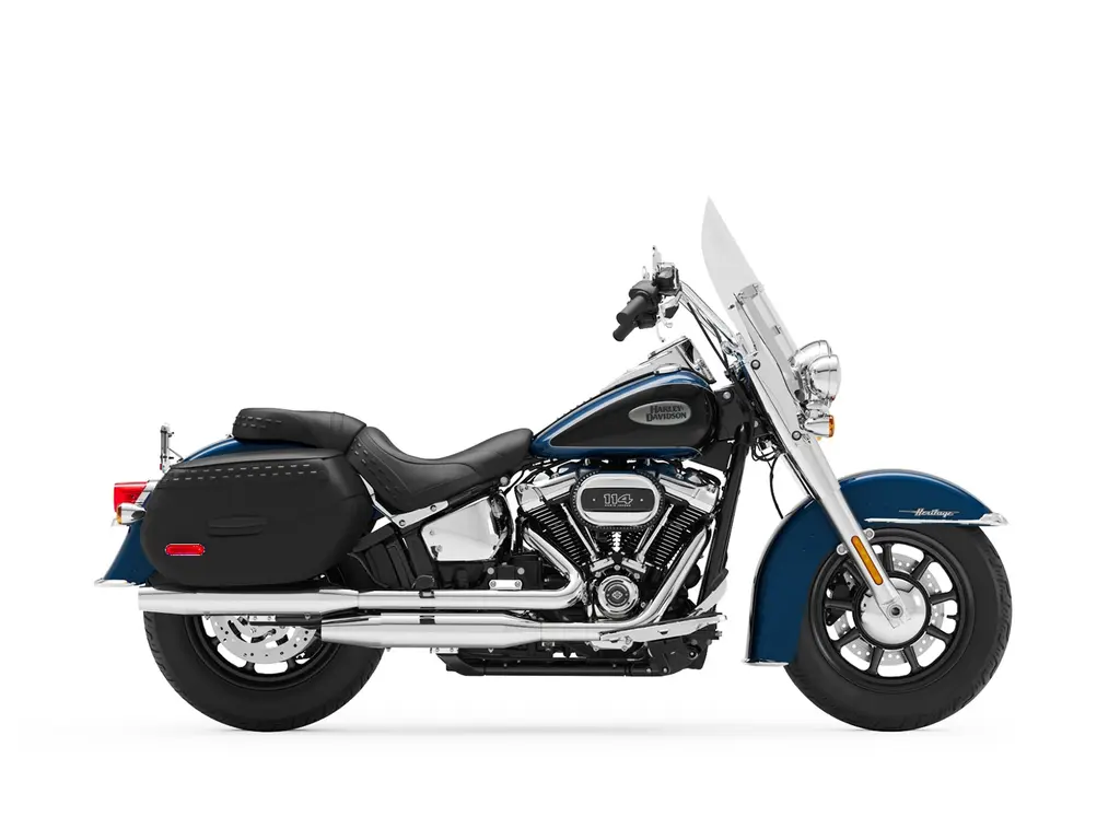 2022 Harley-Davidson Heritage Classic Reef Blue/Vivid Black (Chrome Finish w/ Cast Wheels)