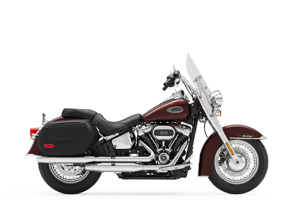 2022 Harley-Davidson Heritage Classic Midnight Crimson (Chrome Finish w/ Laced Wheels)