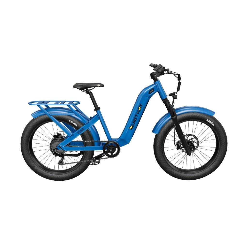  QuietKat Villager Urban E-Bike 500 Watt Classic Blue