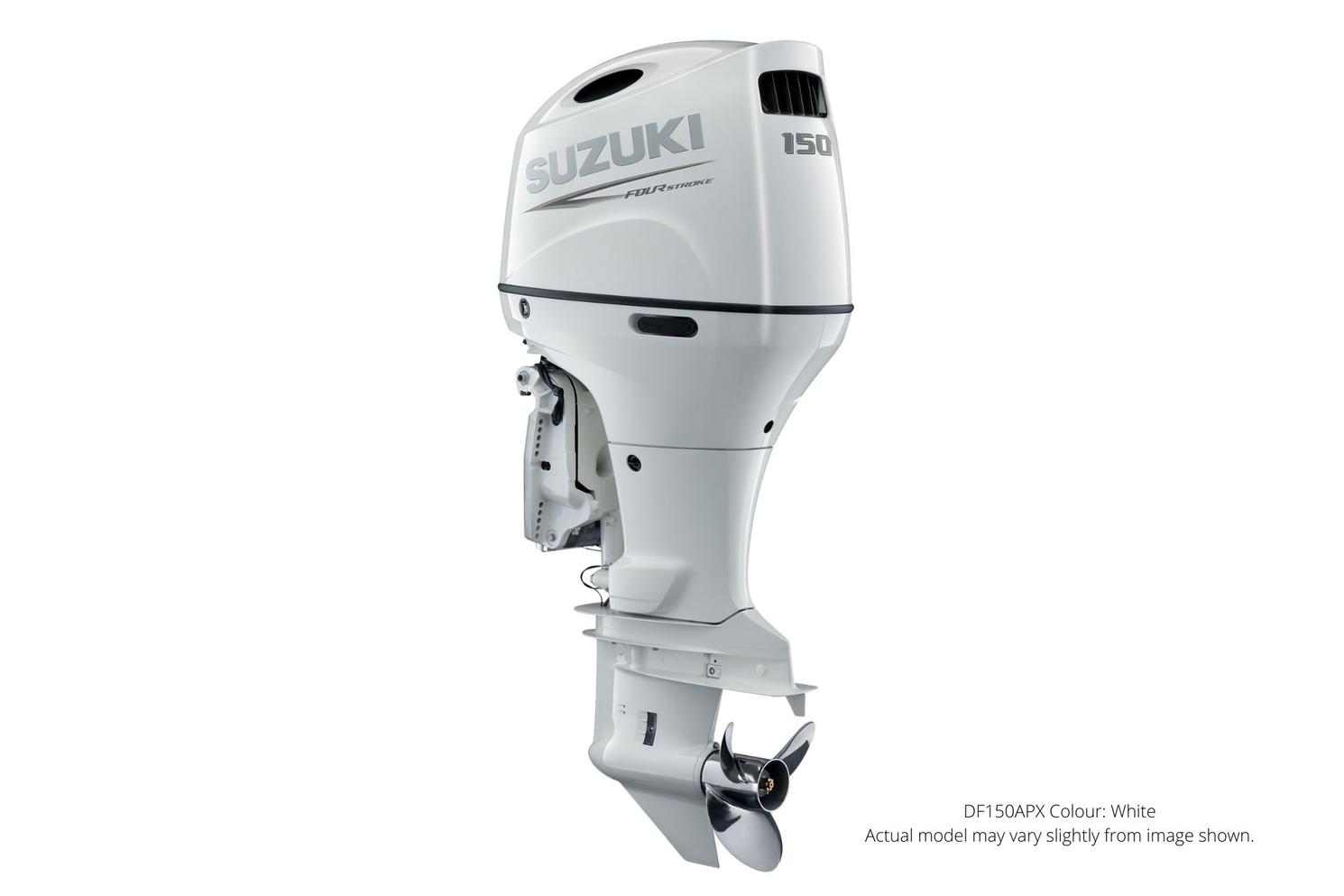 Suzuki DF150AP Blanc,Électrique, 20" Longueur de l’arbre Suzuki Select Rotation 2022