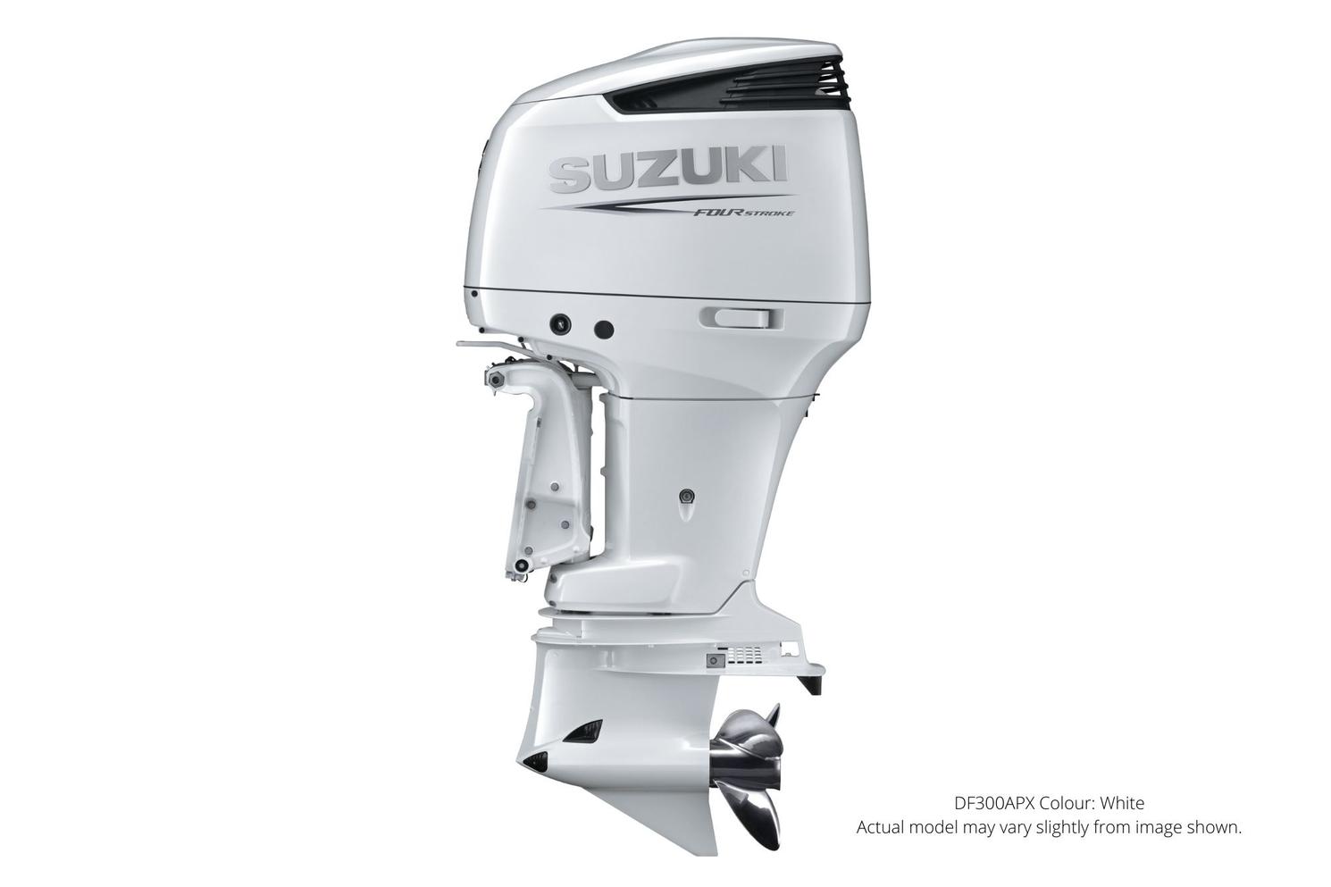 Suzuki DF300AP Blanc, Électrique, 25" Longueur de l’arbre, Suzuki Select Rotation 2022