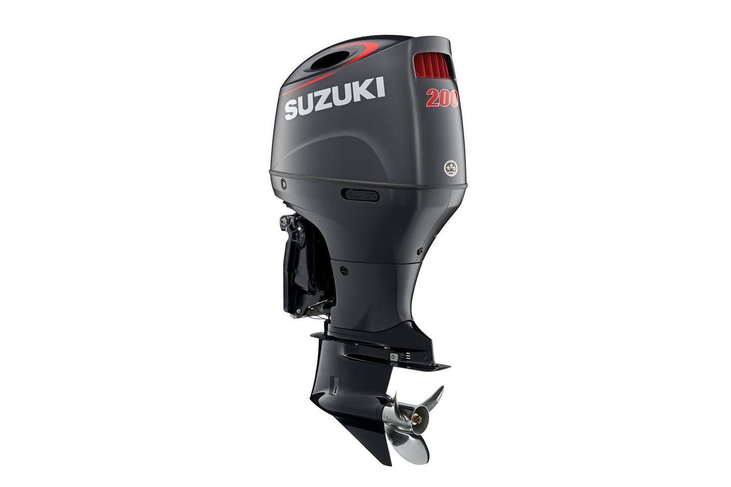 2022 Suzuki DF200SS Matte Black, Electric, 20" Shaft Length, PTT