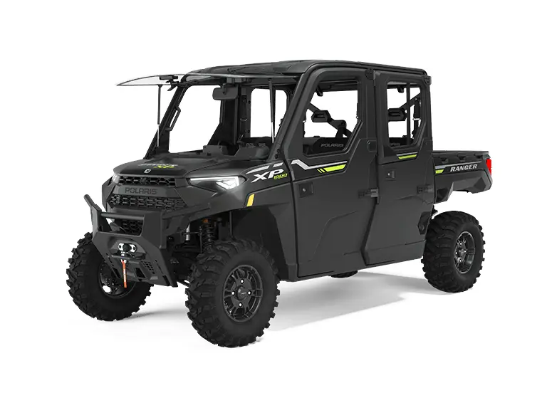 2023 Polaris RANGER CREW XP 1000 NorthStar Edition Ultimate Super Graphite With Lifted Lime Accents - Ride Command Package