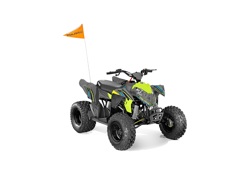 2023 Polaris Outlaw 110 EFI Outlaw 110 EFI Avalanche Gray/lime Squeeze alt