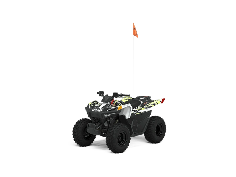 2023 Polaris Outlaw 70 EFI Outlaw 70 EFI Limited Edition Bright White/lime Squeeze alt