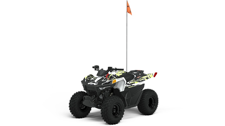 2023 Polaris Outlaw 70 EFI Limited Edition Bright White/lime Squeeze
