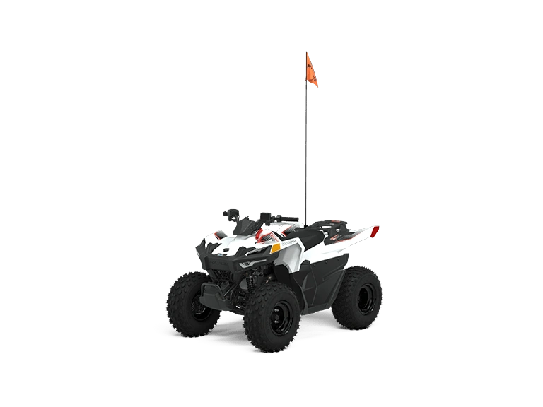 2023 Polaris Outlaw 70 EFI Outlaw 70 EFI Bright White/red alt