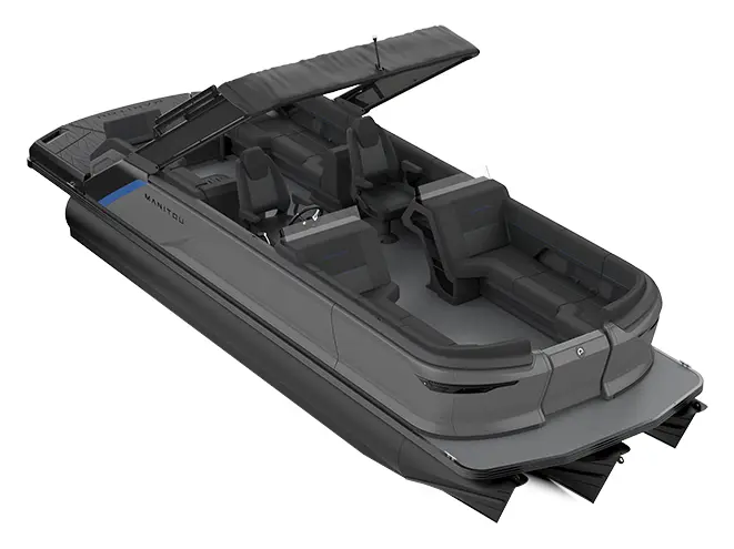 2023 Manitou Explore 24 Max Navigator With Trifold Bench Carbon Blue