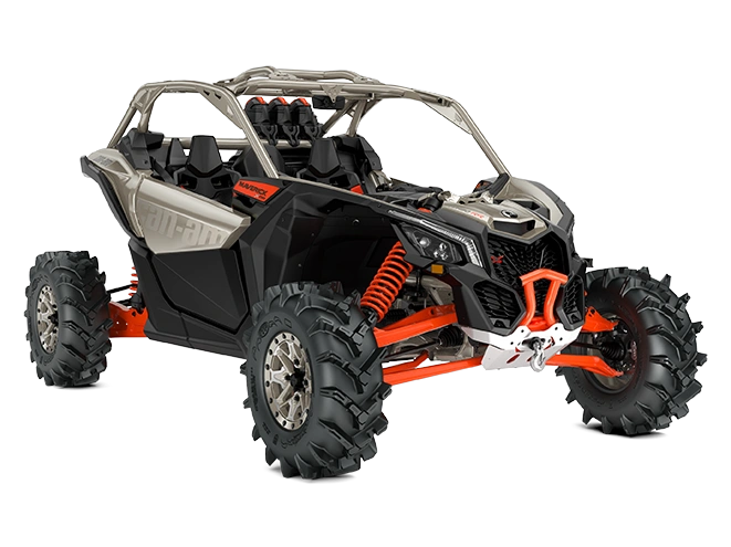 2023 Can-Am Maverick X3 Maverick X3 X MR Turbo RR 72 Liquid Titanium & Magma Red alt
