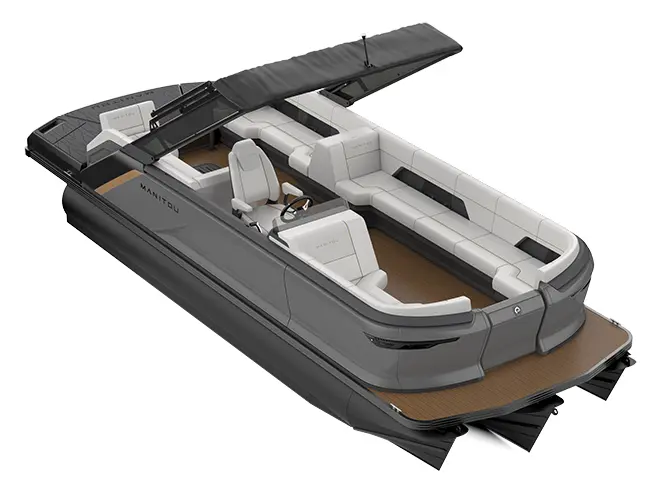 2023 Manitou Explore 22 Max Bench Pearl Ice