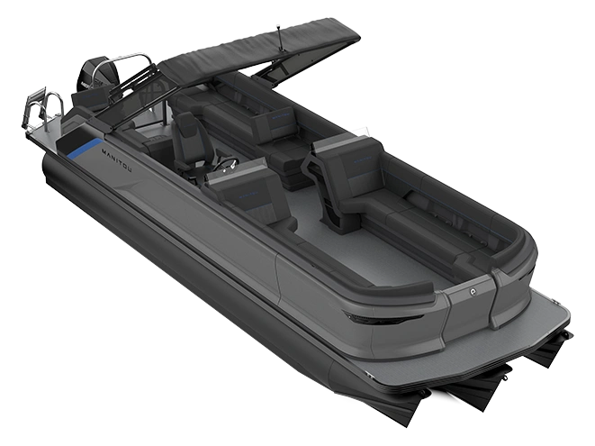 2023 Manitou Explore Explore 26 Switchback With Trifold Bench Carbon Blue alt