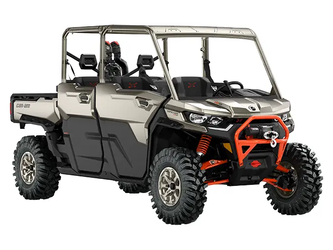 Can-Am Defender MAX X MR avec portes HD10 Titane Liquide Et Magma Rouge 2023