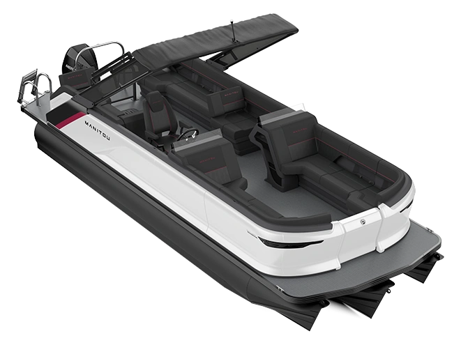 2023 Manitou Explore Explore 24 Switchback With Trifold Bench Carbon Red / Great White alt