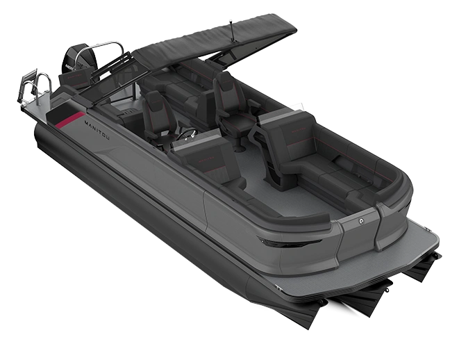 2023 Manitou Explore Explore 24 Navigator With Trifold Bench Carbon Red alt