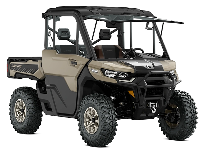 2023 Can-Am Defender Defender Limited Desert Tan & Timeless Black HD10 alt