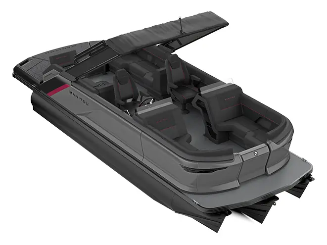 2023 Manitou Explore 22 Max Navigator With Trifold Bench Carbon Red
